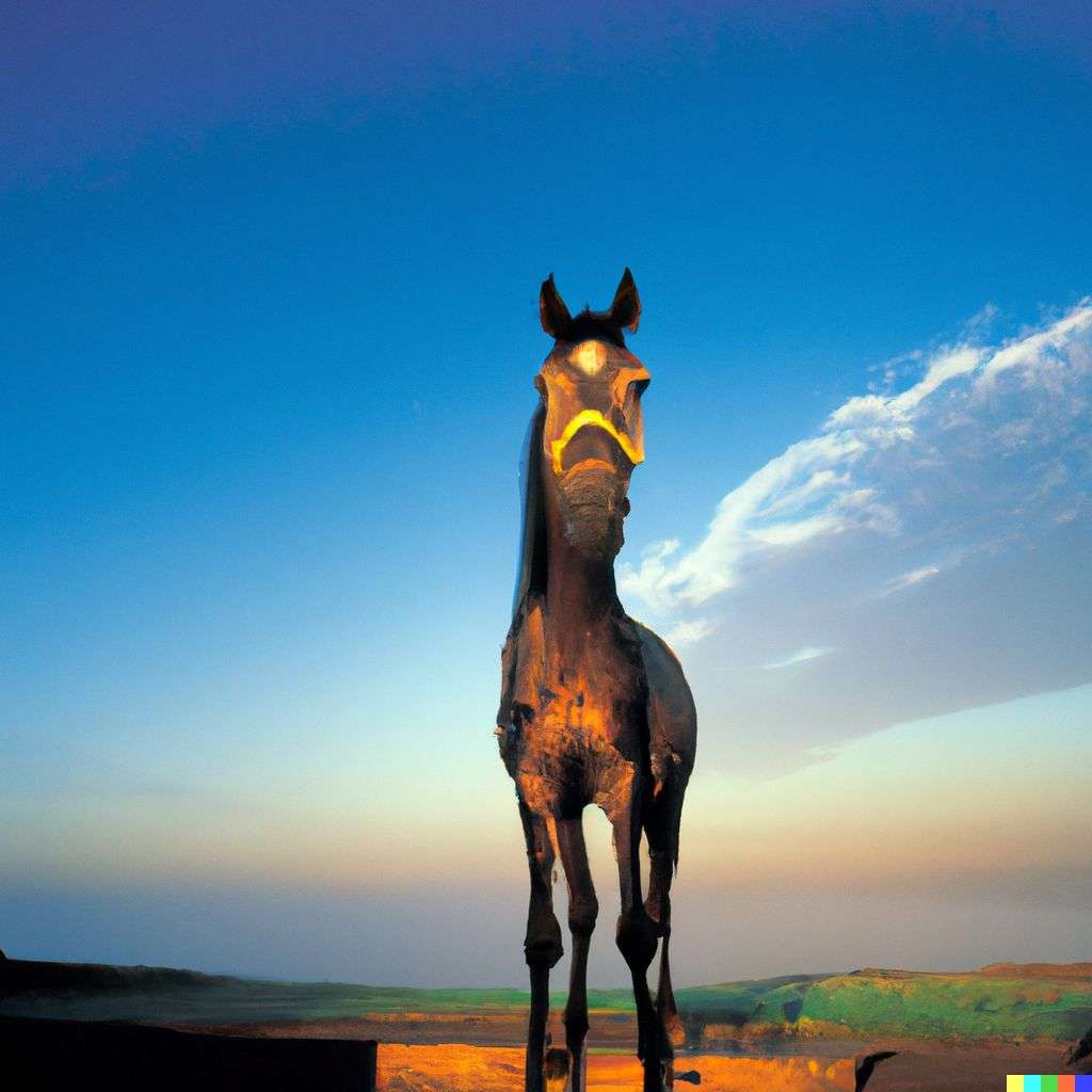 a horse, photograph taken by Steve McCurry